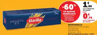 Super U BARILLA Pates offre