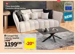 Conforama Canapé fixe 3 places Sophie offre