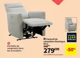 Conforama Fauteuil de relaxation électrique Rivo offre