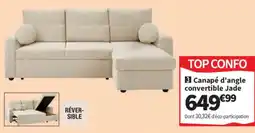 Conforama Canapé d'angle convertible Jade offre