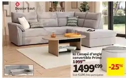 Conforama Canapé d'angle convertible Primo offre