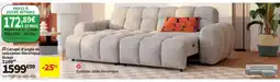 Conforama Canapé d'angle de relaxation électrique Nuage offre
