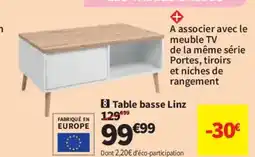 Conforama Table basse Linz offre