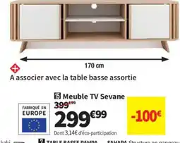 Conforama Meuble TV Sevane 399€99 offre
