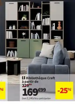 Conforama Bibliothèque Craft offre
