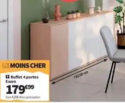 Conforama Buffet 4 portes Ewen offre