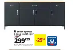 Conforama Buffet 4 portes 1 tiroir Manchester offre