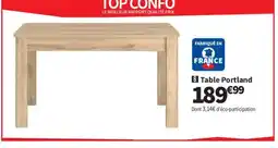 Conforama Table Portland offre
