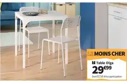 Conforama Table Olga offre