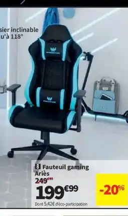 Conforama Fauteuil gaming Ariès offre