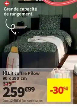 Conforama Lit coffre Pilow offre