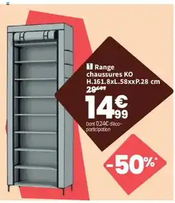 Conforama Range chaussures KO offre