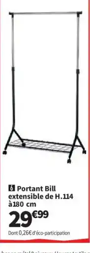 Conforama Portant Bill extensible offre