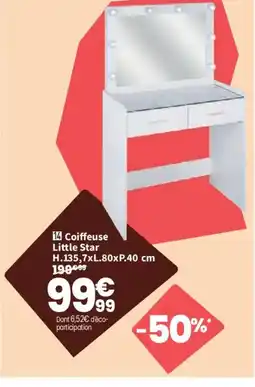 Conforama Coiffeuse Little Star offre