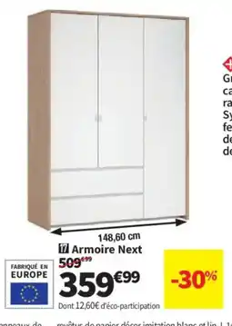 Conforama Armoire Next offre