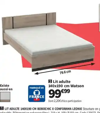 Conforama Lit adulte Watson offre