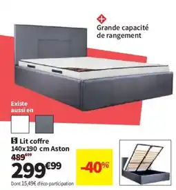 Conforama Lit coffre Aston offre