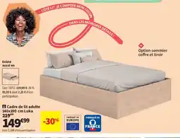 Conforama Cadre de lit adulte Luka offre