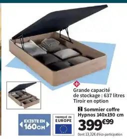 Conforama Sommier coffre Hypnos offre