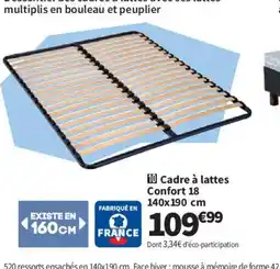 Conforama Cadre à lattes Confort 18 offre