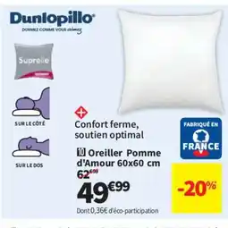 Conforama Oreiller Pomme d'Amour offre