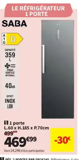 Conforama SABA 1 porte offre