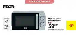 Conforama FAR Micro-ondes monofonction offre