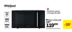 Conforama WHIRLPOOL Micro-ondes gril offre
