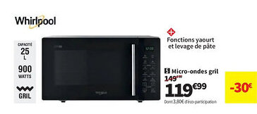 Conforama WHIRLPOOL Micro-ondes gril offre