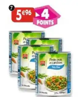 Maximo Lot de 4 boîtes 1/2 de petits pois très fins et jeunes carottes offre