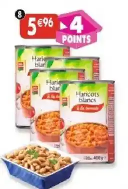 Maximo Lot de 4 boîtes 1/2 de haricots blancs à la tomate offre