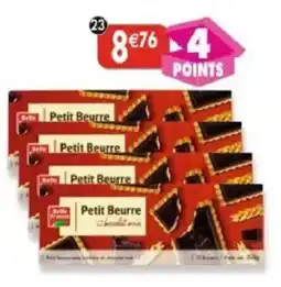 Maximo Lot de 4 paquets de petit beurre tablette chocolat noir offre
