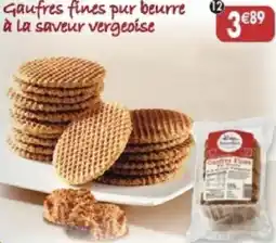 Maximo Gaufres fines pur beurre à la saveur vergeoise offre