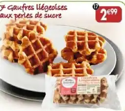 Maximo 7 gaufres liégeoises aux perles de sucre offre