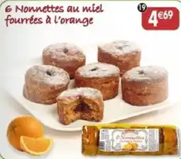 Maximo 6 nonnettes au miel fourrées à l'orange offre