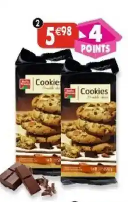 Maximo Lot de 2 paquets de cookies double chocolat noir et lait offre
