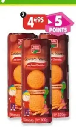 Maximo Lot de 3 paquets de 15 goûters fourrés ronds parfum chocolat offre