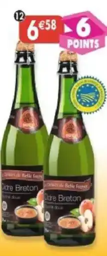 Maximo Lot de 2 bouteilles de cidre breton bouché doux 2° igp offre