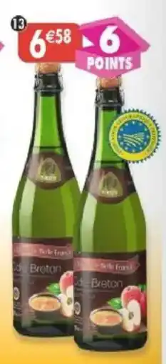Maximo Lot de 2 bouteilles de cidre breton bouché brut 4,5" igp offre