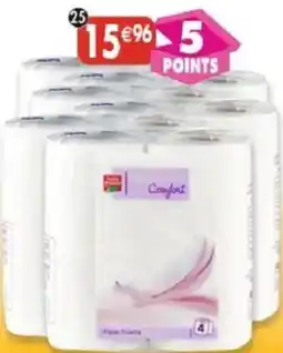 Maximo Lot de 6x4 rouleaux de papier toilette blanc confort offre