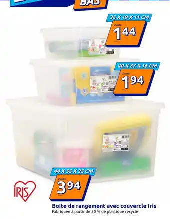 Boîte de rangement avec couvercle Iris