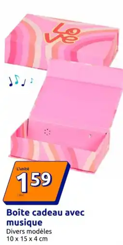 Action Boîte cadeau avec musique offre
