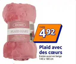 Action Plaid avec des cœurs offre