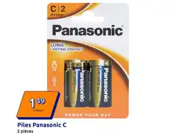 Action PANASONIC Piles C offre