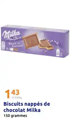Action MILKA Biscuits nappés de chocolat offre