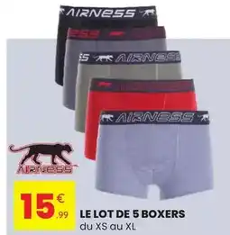Stokomani Airness - le lot de 5 boxers offre