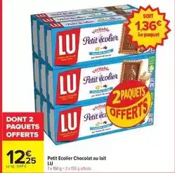 Carrefour Market Lu - petit ecolier chocolat au lait offre