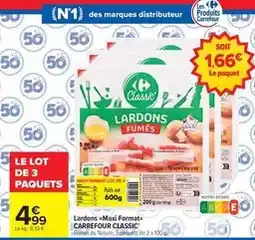 Carrefour Market Carrefour - lardons maxi format offre