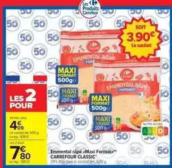 Carrefour Market Carrefour - emmental rape maxi format offre