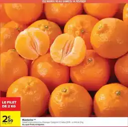 Carrefour Market Mandarine offre